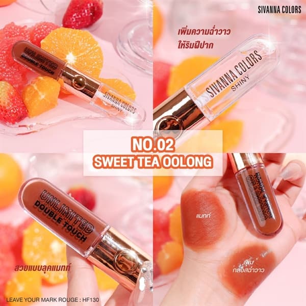 Son Kem Sivanna 2in1 Kem + Bóng Waterproof Leave Your Mark Rouge HF130